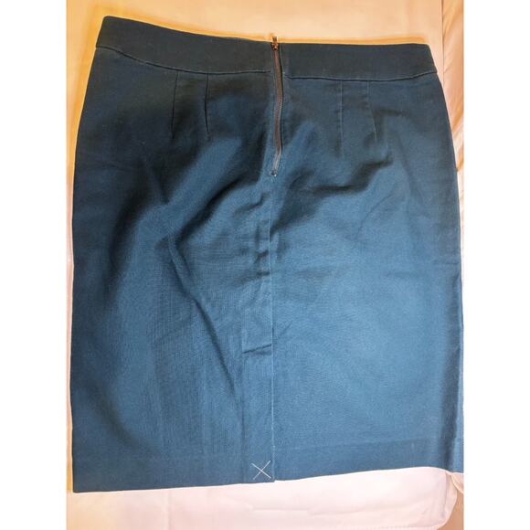 NEW Ann Taylor LOFT Minimalist Career Preppy Pencil Skirt Teal Zip unlined NWT - Picture 6 of 9